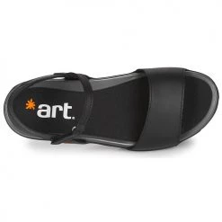 Chaussures Femme Sandales et Nu-pieds Art ANTIBES Noir -Sandales Soldes Boutique 16374984 500 F