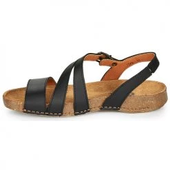 Chaussures Femme Sandales et Nu-pieds Art I BREATHE Noir -Sandales Soldes Boutique 16375006 500 D
