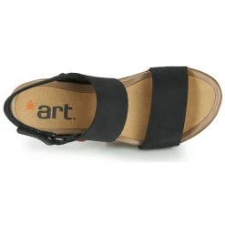 Chaussures Femme Sandales et Nu-pieds Art ROTTERDAM Noir -Sandales Soldes Boutique 16375023 500 F