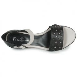 Chaussures Femme Sandales et Nu-pieds Fru.it LEMMINE Noir / Blanc -Sandales Soldes Boutique 16380461 500 F