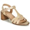 Chaussures Femme Sandales et Nu-pieds Geox D MARYKARMEN MID SAN Beige / Doré