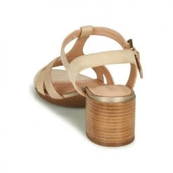 Chaussures Femme Sandales et Nu-pieds Geox D MARYKARMEN MID SAN Beige / Doré -Sandales Soldes Boutique 16397364 500 E