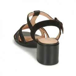 Chaussures Femme Sandales et Nu-pieds Geox D MARYKARMEN MID SAN Noir -Sandales Soldes Boutique 16397365 500 E