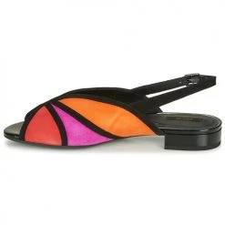 Chaussures Femme Sandales et Nu-pieds Geox D WISTREY SANDALO Noir / Rouge / Rose -Sandales Soldes Boutique 16397410 500 D