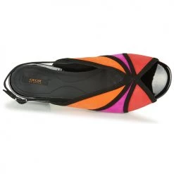Chaussures Femme Sandales et Nu-pieds Geox D WISTREY SANDALO Noir / Rouge / Rose -Sandales Soldes Boutique 16397410 500 F
