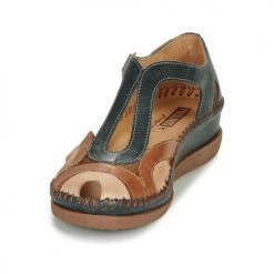 Chaussures Femme Sandales et Nu-pieds Pikolinos CADAQUES W8K Bleu / Camel -Sandales Soldes Boutique 16397634 500 C