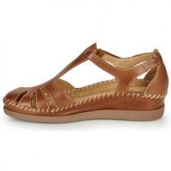 Chaussures Femme Sandales et Nu-pieds Pikolinos CADAQUES W8K Camel -Sandales Soldes Boutique 16397644 500 D