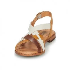 Chaussures Femme Sandales et Nu-pieds Pikolinos ALGAR W0X Cognac / Blanc / Jaune -Sandales Soldes Boutique 16397664 500 C