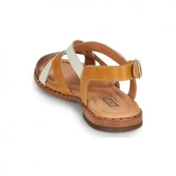 Chaussures Femme Sandales et Nu-pieds Pikolinos ALGAR W0X Cognac / Blanc / Jaune -Sandales Soldes Boutique 16397664 500 E