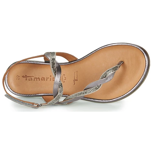Chaussures Femme Sandales et Nu-pieds Tamaris KIM Argent 6 Chaussures Femme Sandales et Nu-pieds Tamaris KIM Argent – Image 6