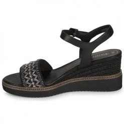 Chaussures Femme Sandales et Nu-pieds Tamaris ALIS Noir -Sandales Soldes Boutique 16397997 500 D