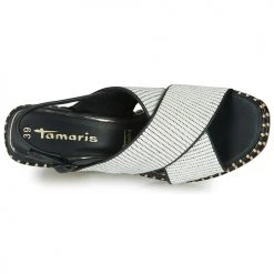 Chaussures Femme Sandales et Nu-pieds Tamaris CLAUDIE Blanc -Sandales Soldes Boutique 16398021 500 F