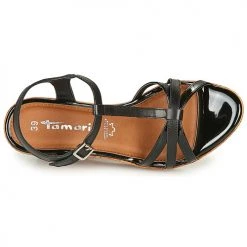 Chaussures Femme Sandales et Nu-pieds Tamaris VESILA Noir -Sandales Soldes Boutique 16398024 500 F