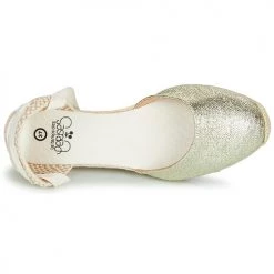 Chaussures Femme Sandales et Nu-pieds Le Temps des Cerises POLY Doré -Sandales Soldes Boutique 16412628 500 F