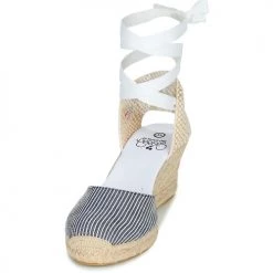 Chaussures Femme Sandales et Nu-pieds Le Temps des Cerises POLY Bleu / Blanc -Sandales Soldes Boutique 16412629 500 C