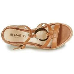 Chaussures Femme Sandales et Nu-pieds JB Martin EMANI Marron -Sandales Soldes Boutique 16446214 500 F