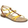 Chaussures Femme Sandales et Nu-pieds JB Martin 1GRIOTTES Jaune / Marron