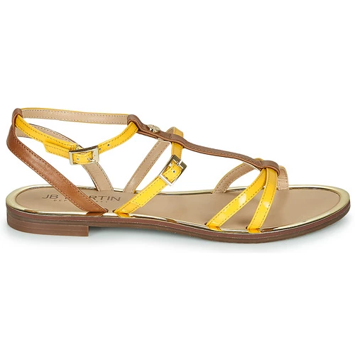 Chaussures Femme Sandales et Nu-pieds JB Martin 1GRIOTTES Jaune / Marron 2 Chaussures Femme Sandales et Nu-pieds JB Martin 1GRIOTTES Jaune / Marron – Image 2