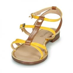 Chaussures Femme Sandales et Nu-pieds JB Martin 1GRIOTTES Jaune / Marron 8 Chaussures Femme Sandales et Nu-pieds JB Martin 1GRIOTTES Jaune / Marron -Sandales Soldes Boutique 16446217 500 C