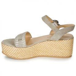 Chaussures Femme Sandales et Nu-pieds JB Martin 1CORSO Beige -Sandales Soldes Boutique 16446219 500 D