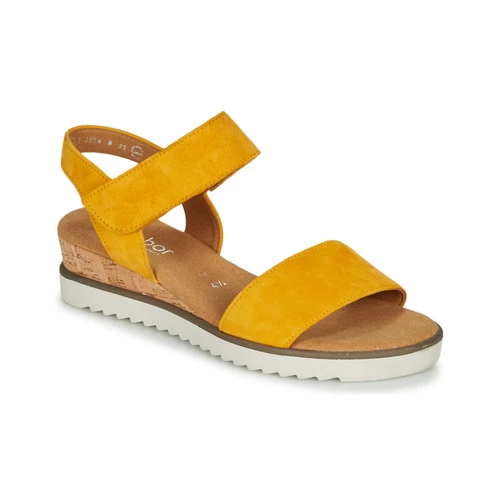 Chaussures Femme Sandales et Nu-pieds Gabor KARIBITOU Jaune 1 Chaussures Femme Sandales et Nu-pieds Gabor KARIBITOU Jaune