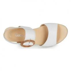 Chaussures Femme Sandales et Nu-pieds Gabor KOKREM Blanc 11 Chaussures Femme Sandales et Nu-pieds Gabor KOKREM Blanc -Sandales Soldes Boutique 16473059 500 F