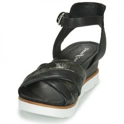 Chaussures Femme Sandales et Nu-pieds Dream in Green MARZI noir -Sandales Soldes Boutique 16474327 500 C