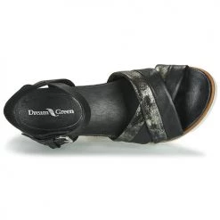 Chaussures Femme Sandales et Nu-pieds Dream in Green MARZI noir -Sandales Soldes Boutique 16474327 500 F