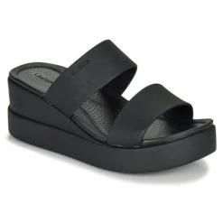 Chaussures Femme Sandales et Nu-pieds Crocs CROCS BROOKLYN MID WEDGE W Noir