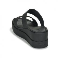 Chaussures Femme Sandales et Nu-pieds Crocs CROCS BROOKLYN MID WEDGE W Noir -Sandales Soldes Boutique 16474719 500 E