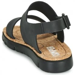 Chaussures Femme Sandales et Nu-pieds Camper ORUGA Noir -Sandales Soldes Boutique 16479964 500 E