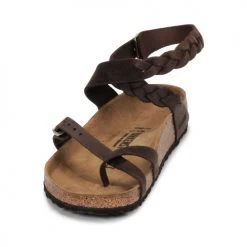 Chaussures Femme Sandales et Nu-pieds Birkenstock YARA LEATHER Marron -Sandales Soldes Boutique 16516234 500 C