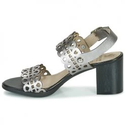 Chaussures Femme Sandales et Nu-pieds Dorking NORQUI Argent -Sandales Soldes Boutique 16527936 500 D