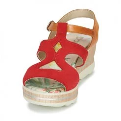 Chaussures Femme Sandales et Nu-pieds Dorking YAP Rouge -Sandales Soldes Boutique 16527940 500 C