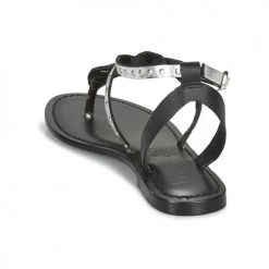 Chaussures Femme Sandales et Nu-pieds Les Petites Bombes ALIX Noir / Argenté -Sandales Soldes Boutique 16534235 500 E