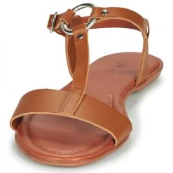 Chaussures Femme Sandales et Nu-pieds Esprit KONA T STRAP Cognac -Sandales Soldes Boutique 16539440 500 C