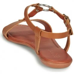 Chaussures Femme Sandales et Nu-pieds Esprit KONA T STRAP Cognac -Sandales Soldes Boutique 16539440 500 E