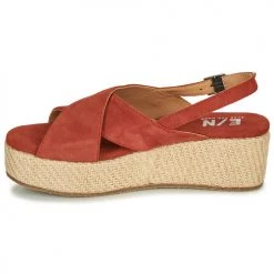 Chaussures Femme Sandales et Nu-pieds Elue par nous GESIEL Rouge -Sandales Soldes Boutique 16561794 500 D