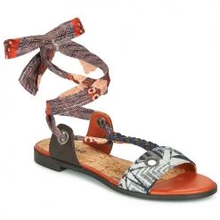 Chaussures Femme Sandales et Nu-pieds Desigual JUNGLE AFRICA Marine / Blanc