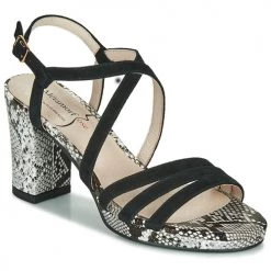 Chaussures Femme Sandales et Nu-pieds Metamorf'Ose GABARIT Noir / Python