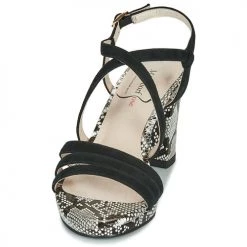 Chaussures Femme Sandales et Nu-pieds Metamorf'Ose GABARIT Noir / Python -Sandales Soldes Boutique 16561896 500 C