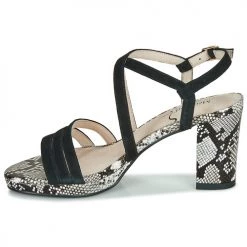Chaussures Femme Sandales et Nu-pieds Metamorf'Ose GABARIT Noir / Python -Sandales Soldes Boutique 16561896 500 D
