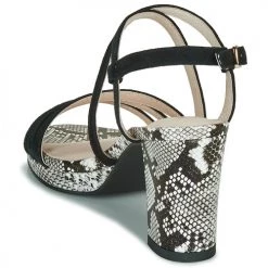 Chaussures Femme Sandales et Nu-pieds Metamorf'Ose GABARIT Noir / Python -Sandales Soldes Boutique 16561896 500 E