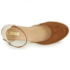 Chaussures Femme Sandales et Nu-pieds So Size JITRON camel -Sandales Soldes Boutique 16592362 500 F