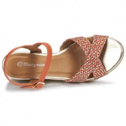 Chaussures Femme Sandales et Nu-pieds Moony Mood MELISSA corail -Sandales Soldes Boutique 16592663 500 F
