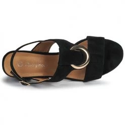 Chaussures Femme Sandales et Nu-pieds Moony Mood MANY noir -Sandales Soldes Boutique 16592666 500 F