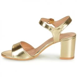Chaussures Femme Sandales et Nu-pieds Moony Mood MEGANE doré -Sandales Soldes Boutique 16592682 500 D