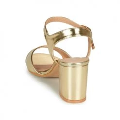 Chaussures Femme Sandales et Nu-pieds Moony Mood MEGANE doré -Sandales Soldes Boutique 16592682 500 E