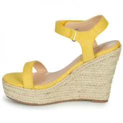 Chaussures Femme Sandales et Nu-pieds Moony Mood MARTA jaune -Sandales Soldes Boutique 16592684 500 D