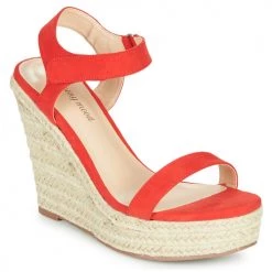 Chaussures Femme Sandales et Nu-pieds Moony Mood MARLEINE rouge